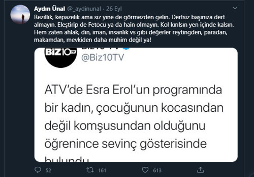AKP'li eski vekilden 'Esra Erol' eleştirisi: Rezillik, kepazelik ama siz yine de görmezden gelin - Resim : 1