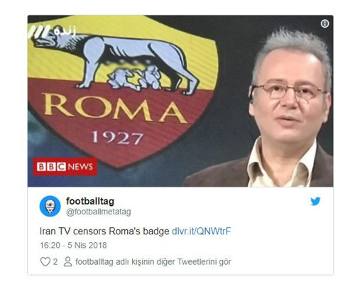 İran Roma futbol kulübünün logosunu sansürledi - Resim : 1