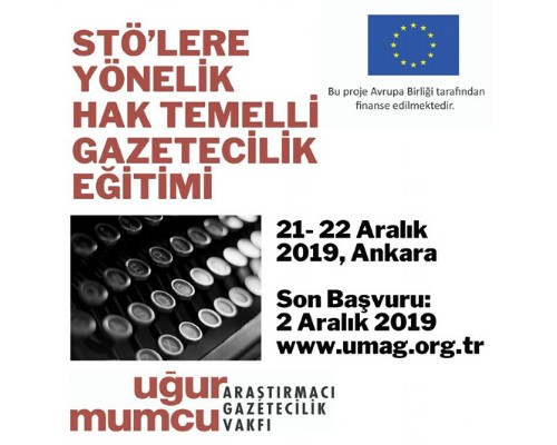 Uğur Mumcu Araştırmacı Gazetecilik Vakfı’ndan sivil toplum örgütleri için hak temelli gazetecilik eğitimi - Resim : 1