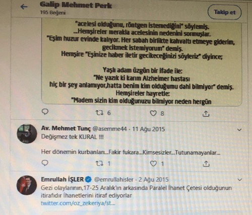Gezi davası hakimi Twitter'da 'Gezi karşıtı' paylaşımı beğendi iddiası - Resim : 1