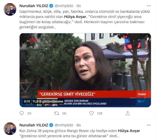 Hülya Avşar'ın 'Gerekirse simit yenecek' açıklamasına tepki yağdı - Resim : 10