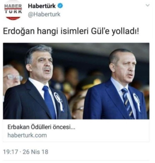 'Erdoğan iki ismi Gül'ü iknaya gönderdi' haberi silindi - Resim : 1