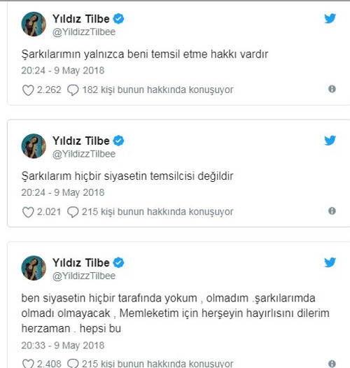 Yıldız Tilbe'den 'muhalefete şarkı verdi' iddiasına yanıt - Resim : 1
