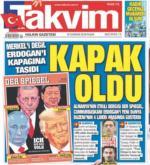 Der Spiegel'e 'Otokrat' olarak kapak olan Erdoğan 'Elhamdülillah' dedi - Resim : 2