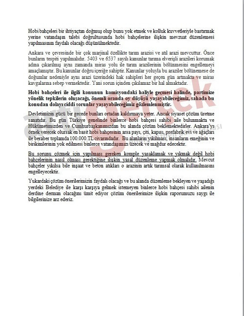 AKP teşkilatları 'oy kaybı' kaygısı ile hobi bahçesi yasasına karşı çıktı - Resim : 1