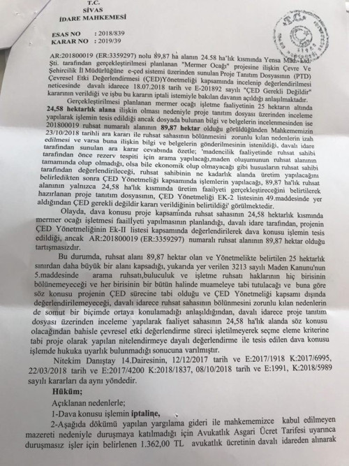 Alevilerin kutsal mekanına mermer ocağı projesi yargıdan döndü - Resim : 1