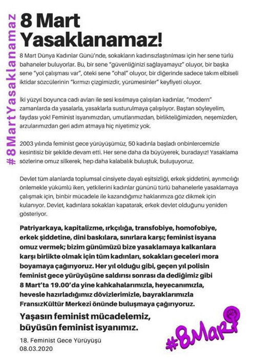 Feminist Gece Yürüşü: Polis saldırdı kadınlar direndi - Resim : 4