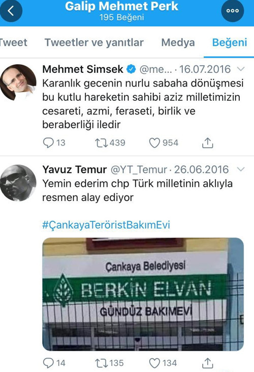 Gezi davası hakimi Twitter'da 'Gezi karşıtı' paylaşımı beğendi iddiası - Resim : 2