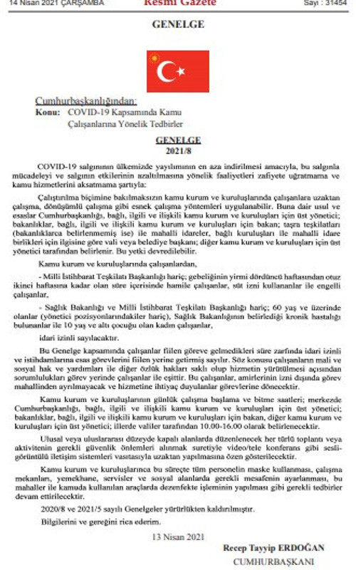 Kamu çalışanlarına ilişkin yeni genelge yayımlandı: İşte detaylar - Resim : 1