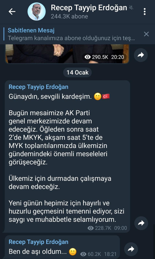 Cumhurbaşkanı Erdoğan aşı oldu - Resim : 1
