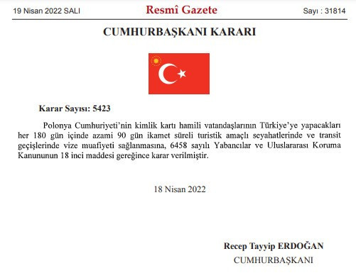 Resmi Gazete'de Polonya kararı - Resim : 1
