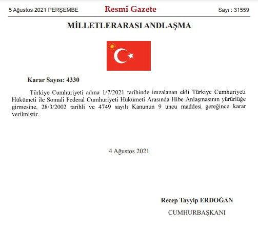 Erdoğan'dan Somali kararı: 30 milyon dolarlık hibe verilecek - Resim : 1
