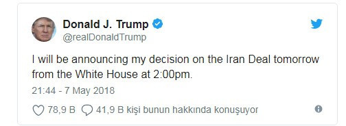 Trump nükleer anlaşmayla ilgili kararını bugün açıklayacak - Resim : 1
