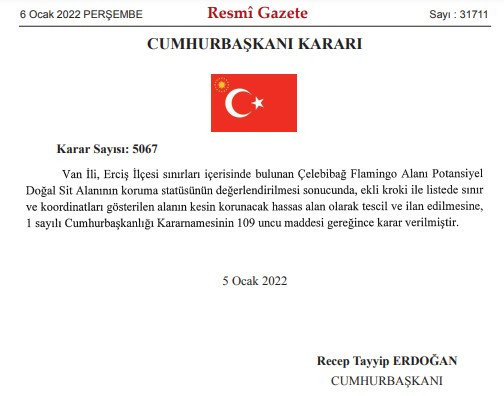 Van'daki Flamingo Alanı 'kesin korunacak hassas bölge' ilan edildi - Resim : 1