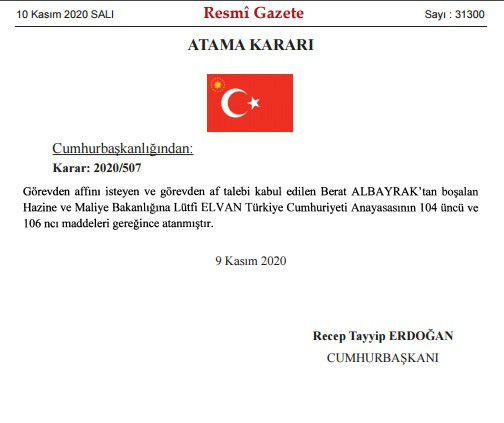 Albayrak'ın yerine Lütfi Elvan atandı - Resim : 1
