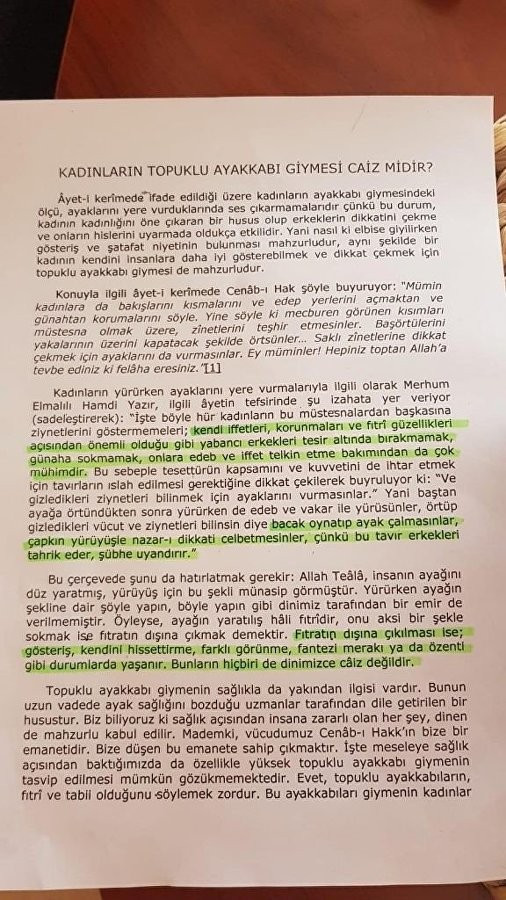 Okul müdürü: Caiz değil, topuklu ayakkabı yasak - Resim : 1
