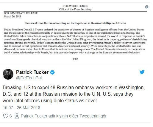 'Trump 60 Rus diplomatı sınır dışı ediyor' - Resim : 1