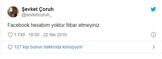 'Soruşturmanın gerekçesi; Şevket Çoruh ismiyle Facebook'ta yapılan paylaşım' - Resim : 1