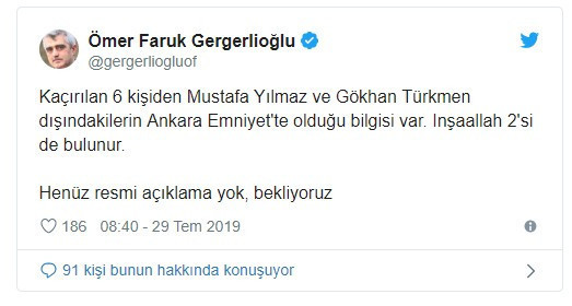6 aydır kayıp olan 4 KHK'li bulundu - Resim : 1