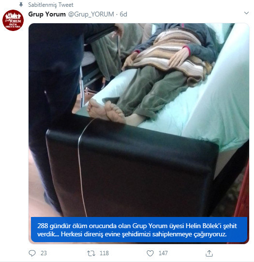 Ölüm orucundaki Grup Yorum üyesi hayatını kaybetti - Resim : 1