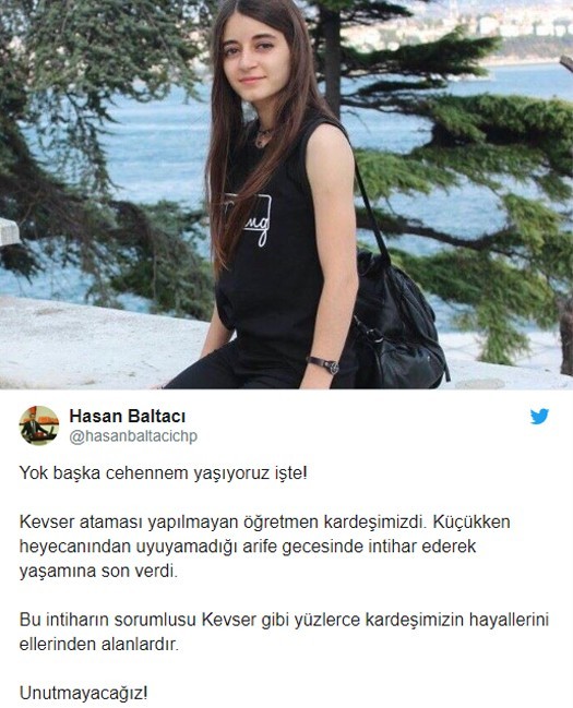 Ataması yapılmayan genç öğretmen intihar etti - Resim : 1