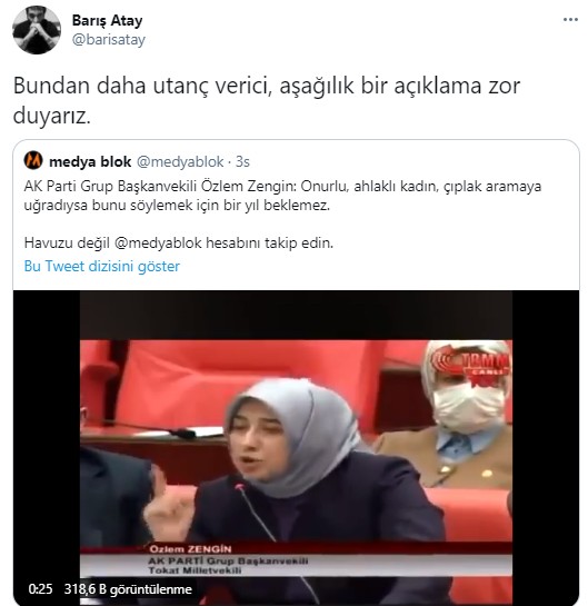 AKP'li Özlem Zengin’in çıplak aramayı meşrulaştıran sözlerine vekillerden tepki - Resim : 1