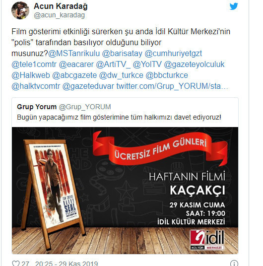 İdil Kültür Merkezi'ne polis baskını - Resim : 1