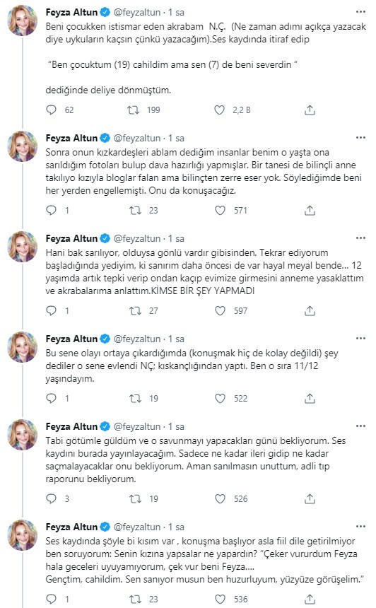 12 yaşına kadar istismar edildiğini açıklayan avukat Feyza Altun: Ses kaydını yayınlayacağım - Resim : 1