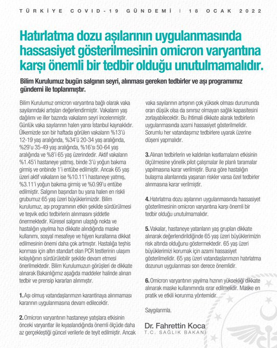 Bakan Koca: Maske kullanımında ısrar edilmelidir - Resim : 1