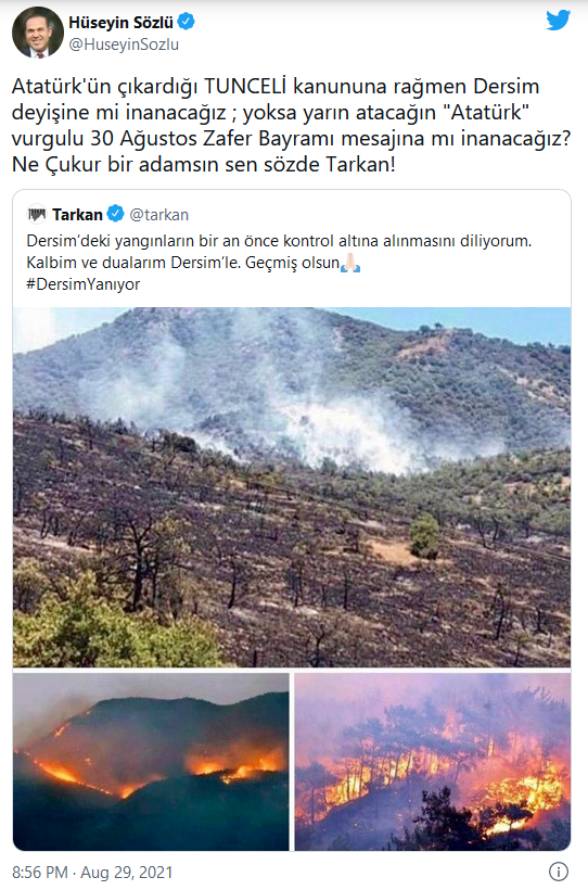 MHP'den Tarkan'a Dersim tepkisi - Resim : 1
