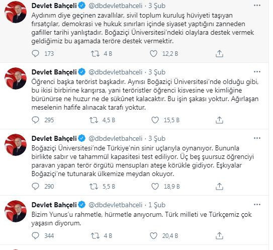 Twitter, Bahçeli'nin bazı tweetlerine kısıtlama getirdi - Resim : 2