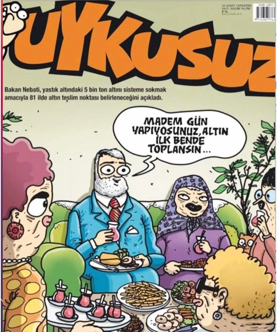 Nebati'den Uykusuz'un kendisi hakkında yaptığı kapağa yorum: Çok zekice ve komik - Resim : 1