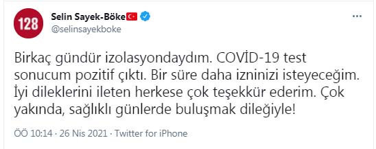 CHP'li Selin Sayek Böke, Coronavirus'e yakalandı - Resim : 1