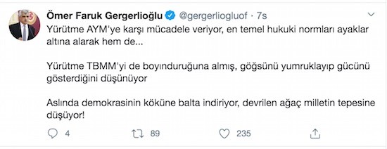 HDP'li Gergerlioğlu: Anayasa Mahkemesi'yle didişen bir bakanın ışığı, ışık değildir - Resim : 2