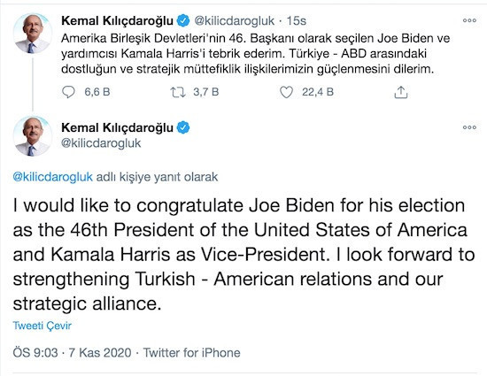 AKP'den CHP liderine Biden tepkisi: Sinyal verirken Kılıçdaroğlu gibi ol! - Resim : 2