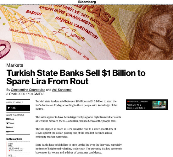 'Kamu bankaları 1-1.5 milyar dolar sattı, TL'deki düşüşü frenledi' - Resim : 1