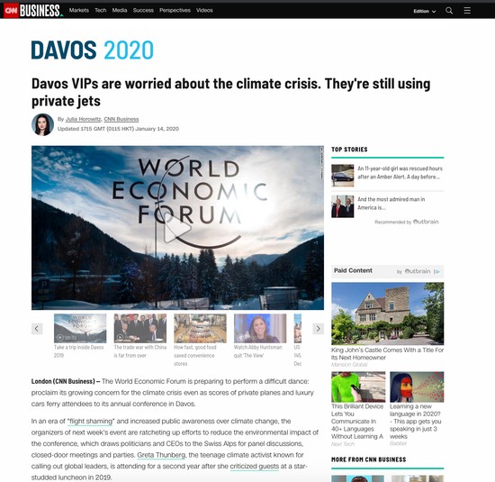 Davos'ta 'geleneksel' özel jet tartışması - Resim : 4