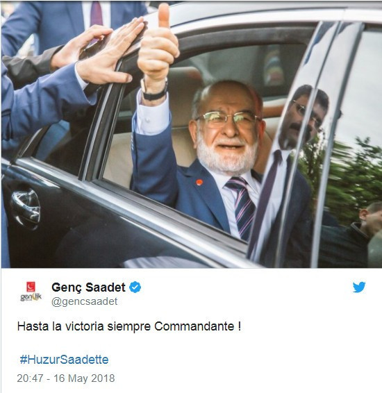 Saadet Partisi'nden Che Guevara'lı paylaşım - Resim : 1