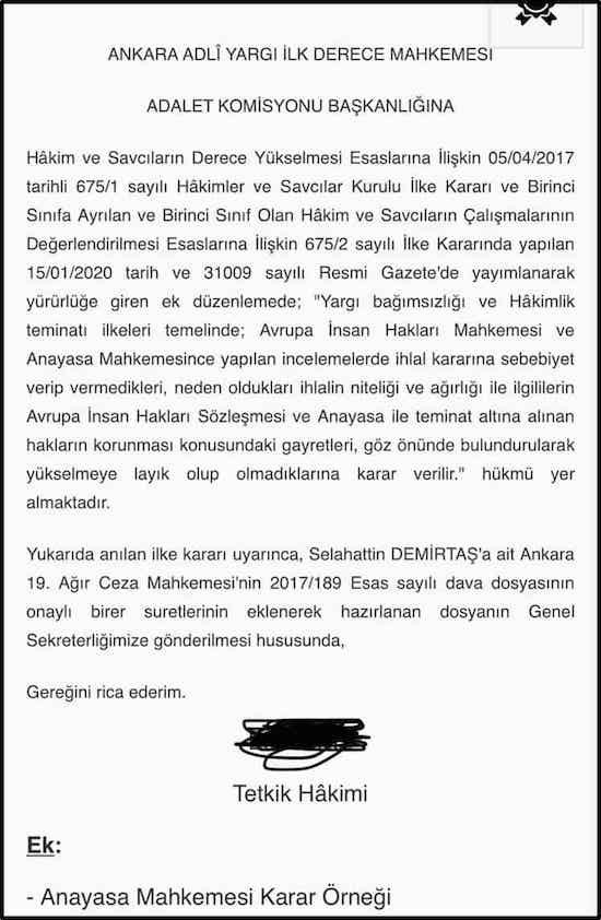 HSK, Kavala'dan önce Demirtaş'ın da dosyasını istemiş - Resim : 1