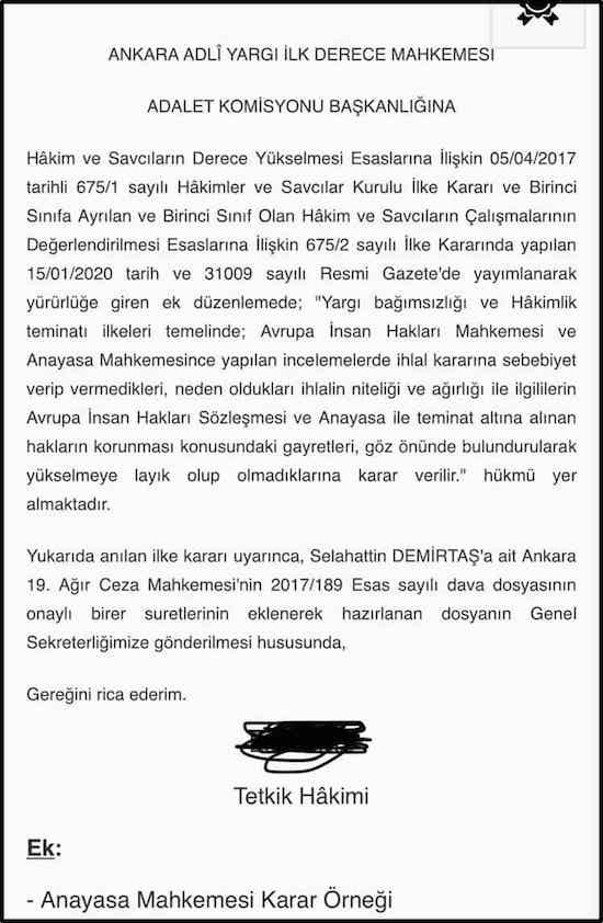 HSK, Kavala'dan önce Demirtaş'ın da dosyasını istemiş - Resim : 1