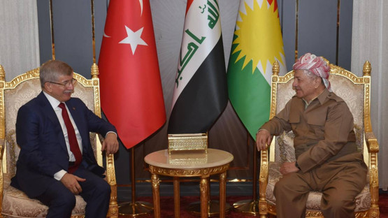 Ahmet Davutoğlu, Mesud Barzani ile görüştü