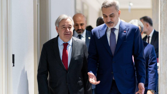 Hakan Fidan, BM Genel Sekreteri Guterres ile görüştü