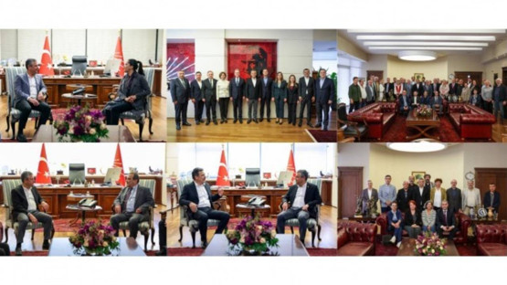 EMEP, TİP, KESK ve TMMOB’dan CHP'ye destek ziyaretleri