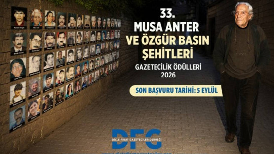 33. Musa Anter ve Basın Şehitleri Gazetecilik Ödülleri için başvurular başladı