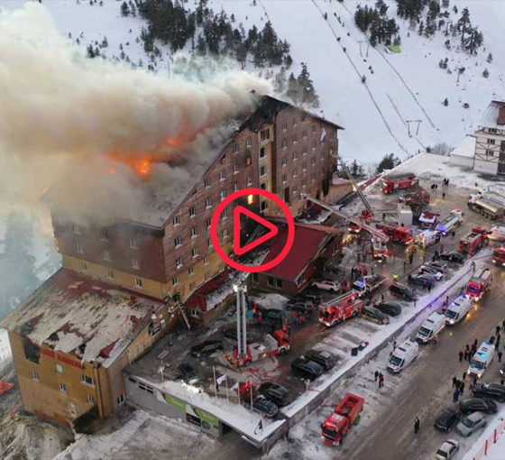 Bolu'da Kartalkaya Kayak Merkezi'nde otel yangını: 66 ölü, 51 yaralı