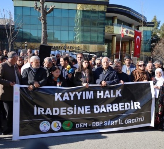 Siirt'te kayyım eylemleri sürüyor: 'Çözüm isteniyorsa saldırılar durdurulsun'