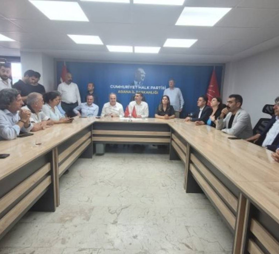 DEM Parti heyetinden CHP Adana İl Örgütüne dayanışma ziyareti