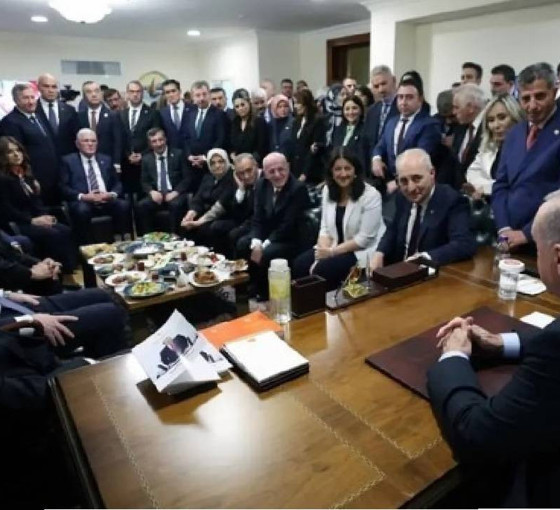 Meclis'te 3'lü zirve... DEM Parti, MHP ve Erdoğan bir araya geldi