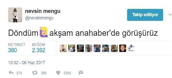 Nevşin Mengü ekrana dönemedi - Resim : 1