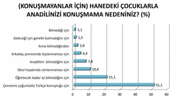 Devlet kurumlarında çalışanların yarıdan fazlası anadilinde konuşmaya çekiniyor - Resim : 17